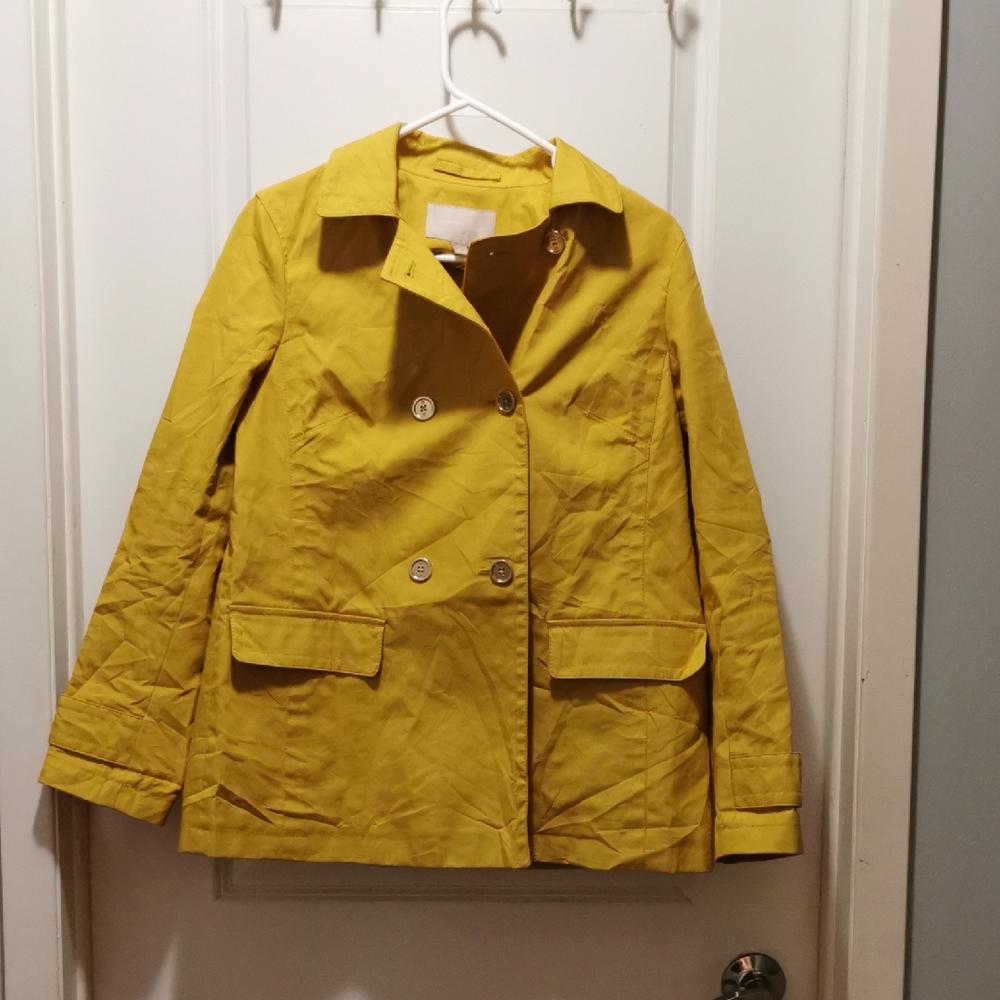 Banana‎ Republic Mustard Double-Breasted Trench Coat